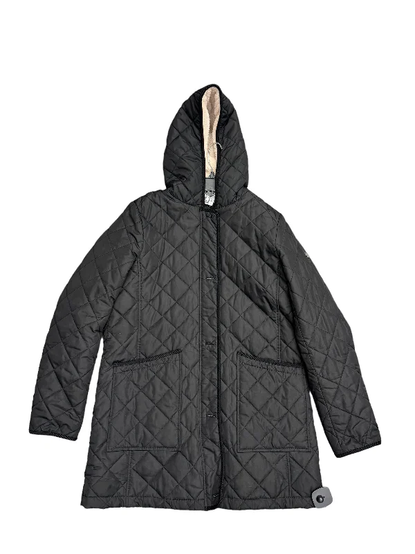 Coat Puffer & Quilted By Lauren By Ralph Lauren In Black, Size: M