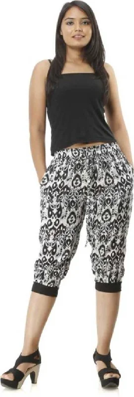 Women Rayon Printed Capris Pant