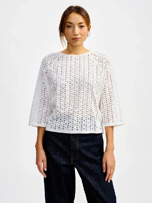 Bellerose Divine Broderie Top in White