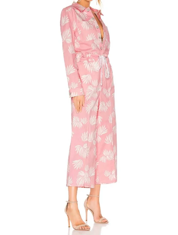 Jubilee Jumpsuit In Sakura Pink