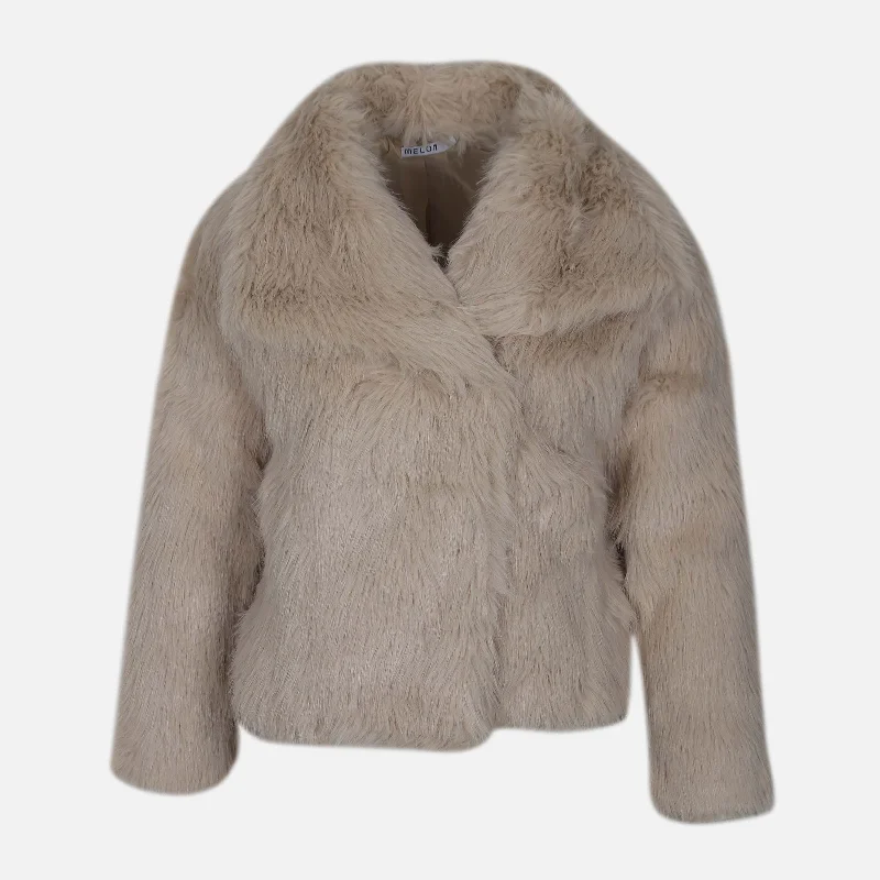 LADIES FAUX FUR COAT