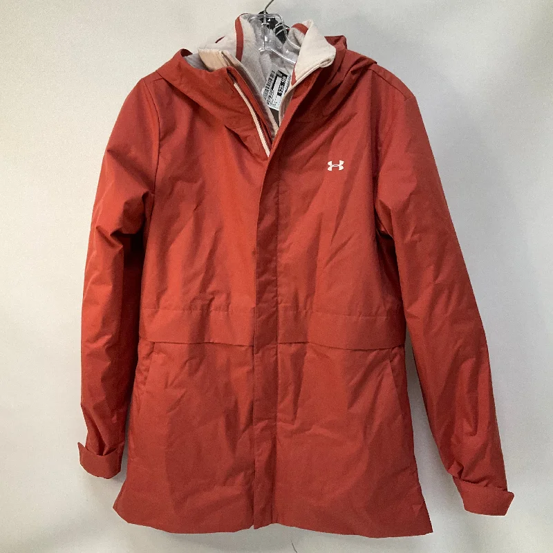 Coat Raincoat By Under Armour In Orange, Size: S