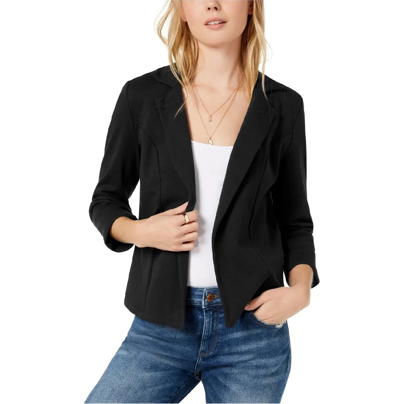 maison Jules Womens Solid Blazer Jacket, Black, X-Small