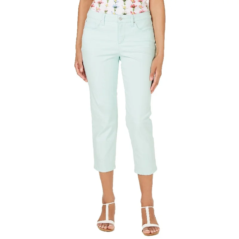 Charter Club Women's Bristol Capri Jeans Aqua Water Size 4 - Blue