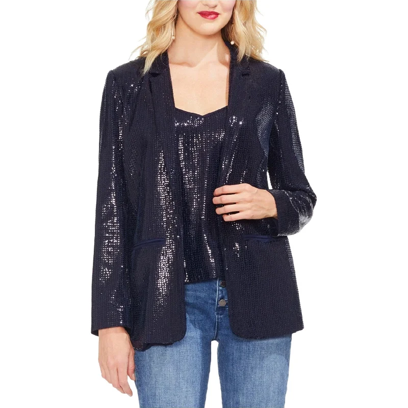 Vince Camuto Womens Sequin Blazer Jacket