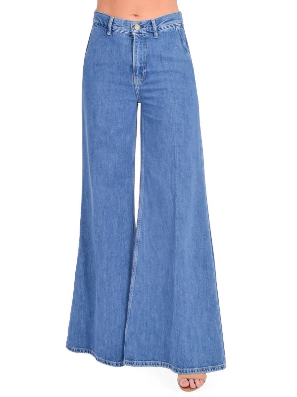 Extra Wide Leg Jean In Ocean Drive