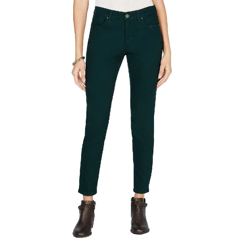 Style & Co Women's Curvy Tummy-Control Skinny Jeans Deep Pine Size 14" - Green - 14