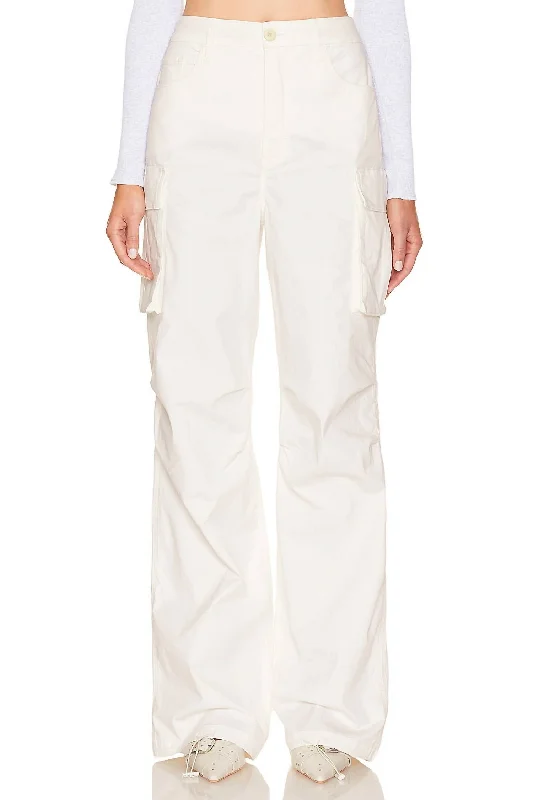 Baggy Cargo Pant In Cloud White