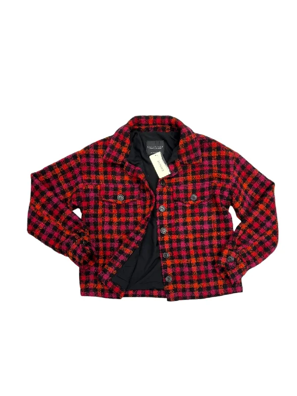 Coat Peacoat By Sanctuary In Plaid Pattern, Size: S