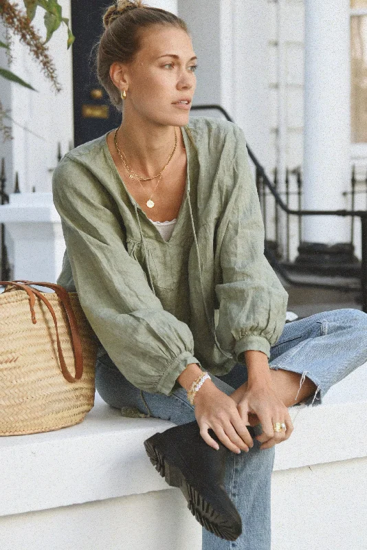 The Meadow Blouse // Eucalyptus