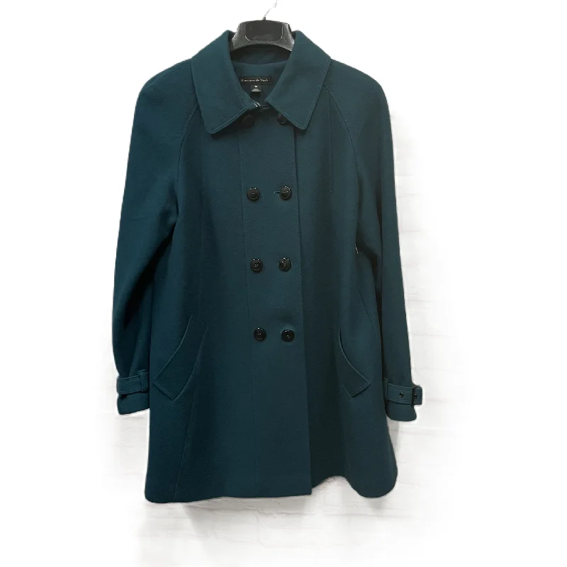 Coat Peacoat By Preston And New York In Teal, Size: 14