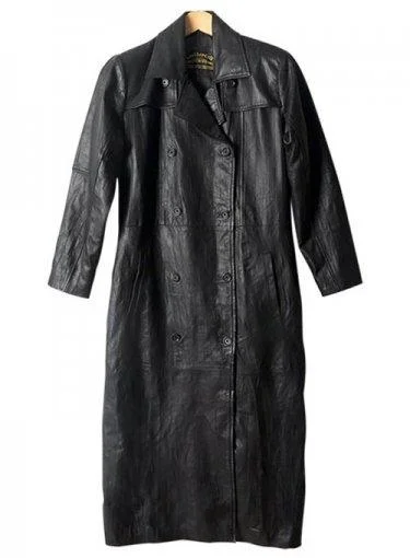 GAMBIT LEATHER TRENCH COAT