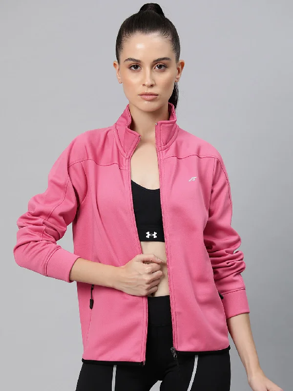 Alcis Women Typography Training or Gym Sporty Jacket