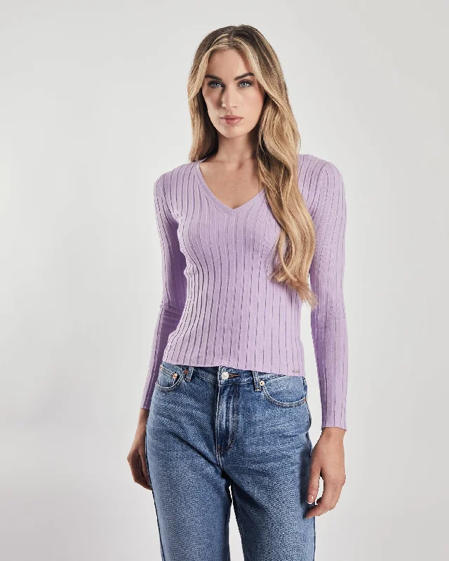 Neve Knit Purple Rose