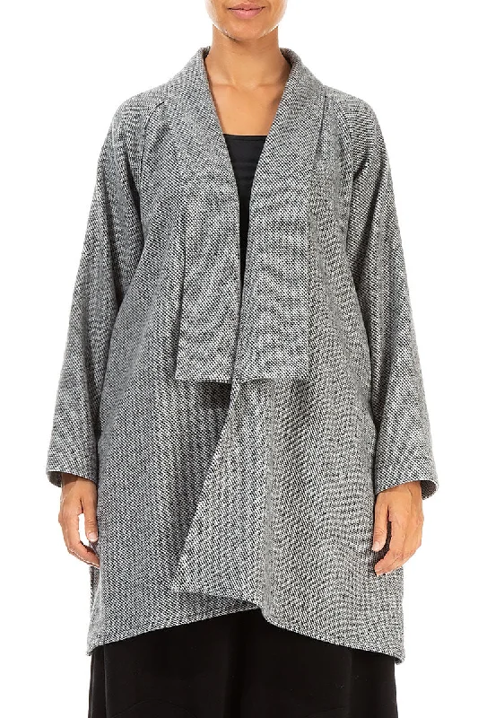 Open Grey Wool Jacket