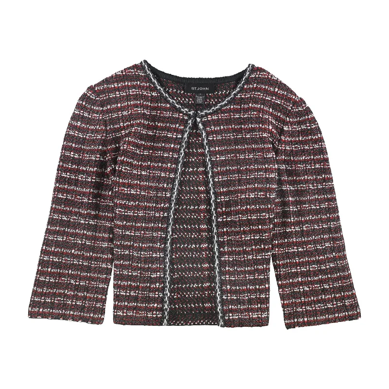 St. John Womens Tweed Blazer Jacket