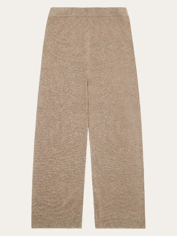 POSEY wide mid-rise knitted pants - RWS - Kelp melange