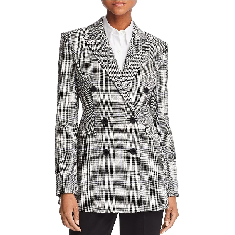 Theory Womens Power Double Breasted Blazer Jacket