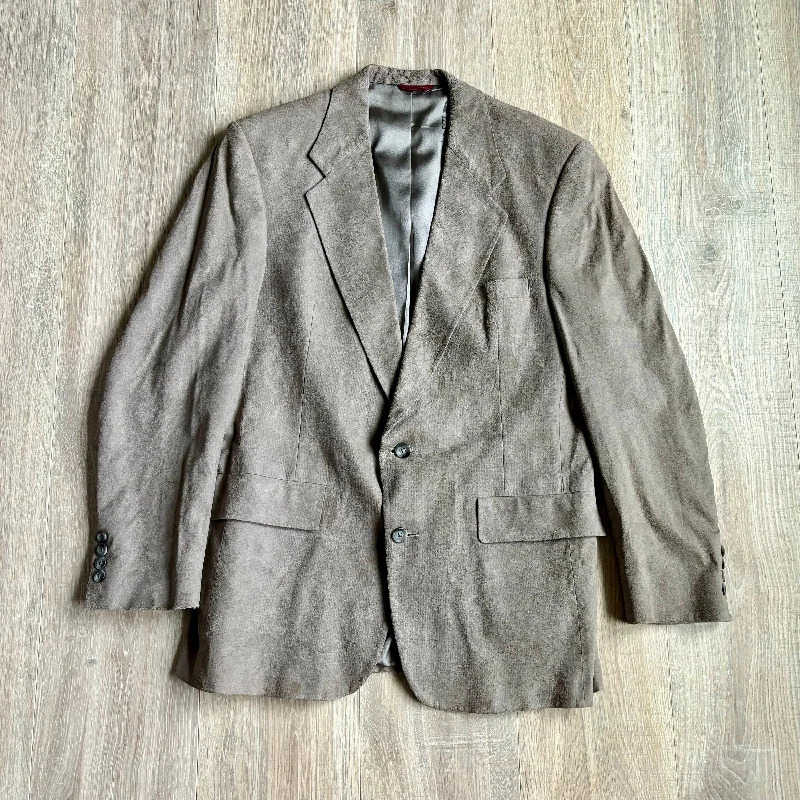 Vintage 90s Christian Dior DiorSuede Blazer / Sport Coat (Medium 40)