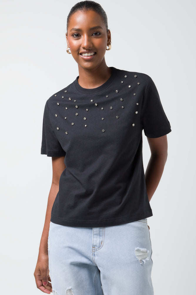 Diamante T-Shirt Black