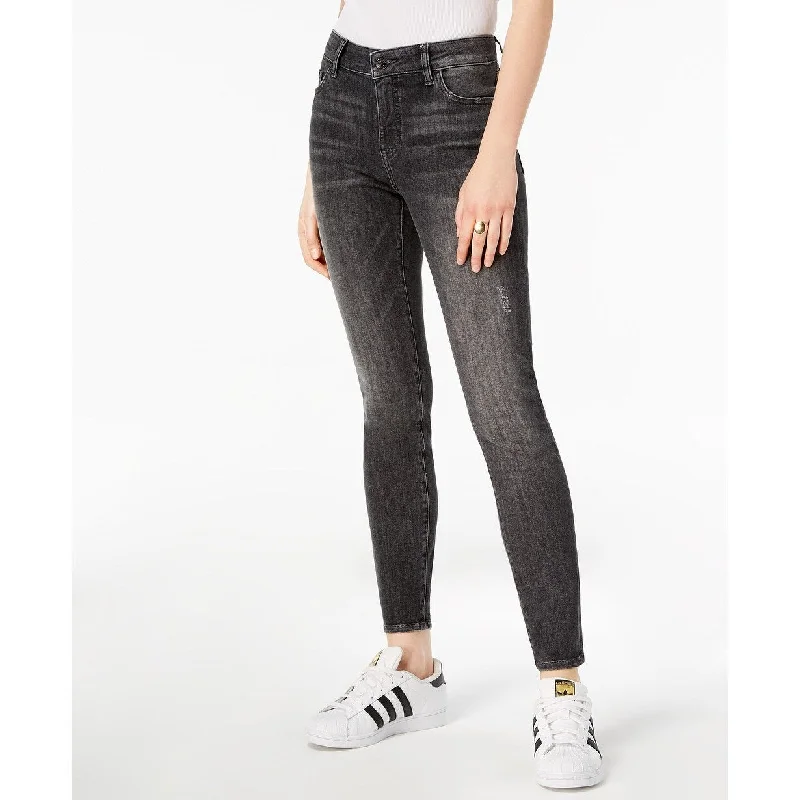 M1858 Women's Kristen Skinny Ankle Jeans Gray Size 32x32