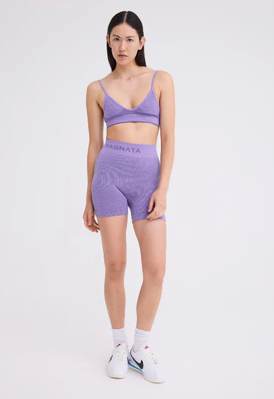 NAGNATA Tri Wool Bralet - Iris Purple