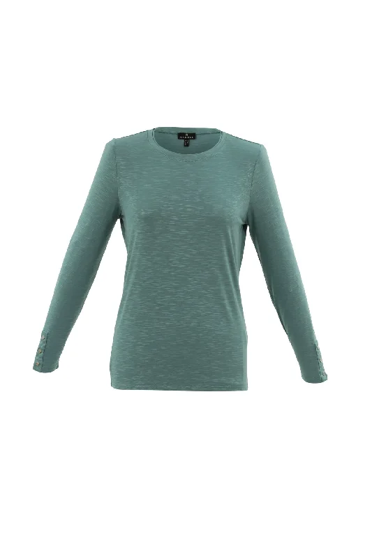 Marble Ladies Lt weight round neck Sea Foam