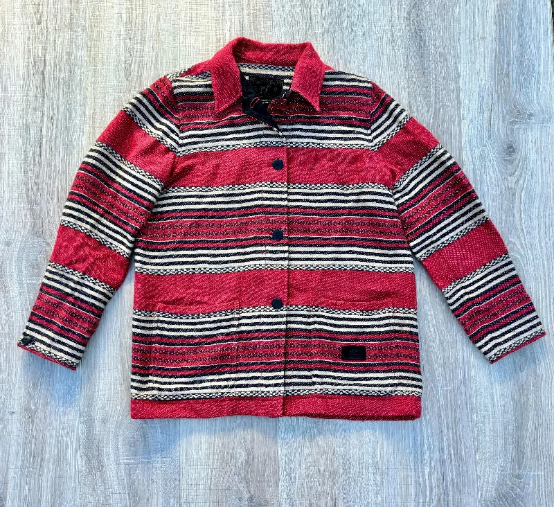 Classic Ralph Lauren Southwestern / Serape Striped Overcoat / Jacklet (Womens Medium)