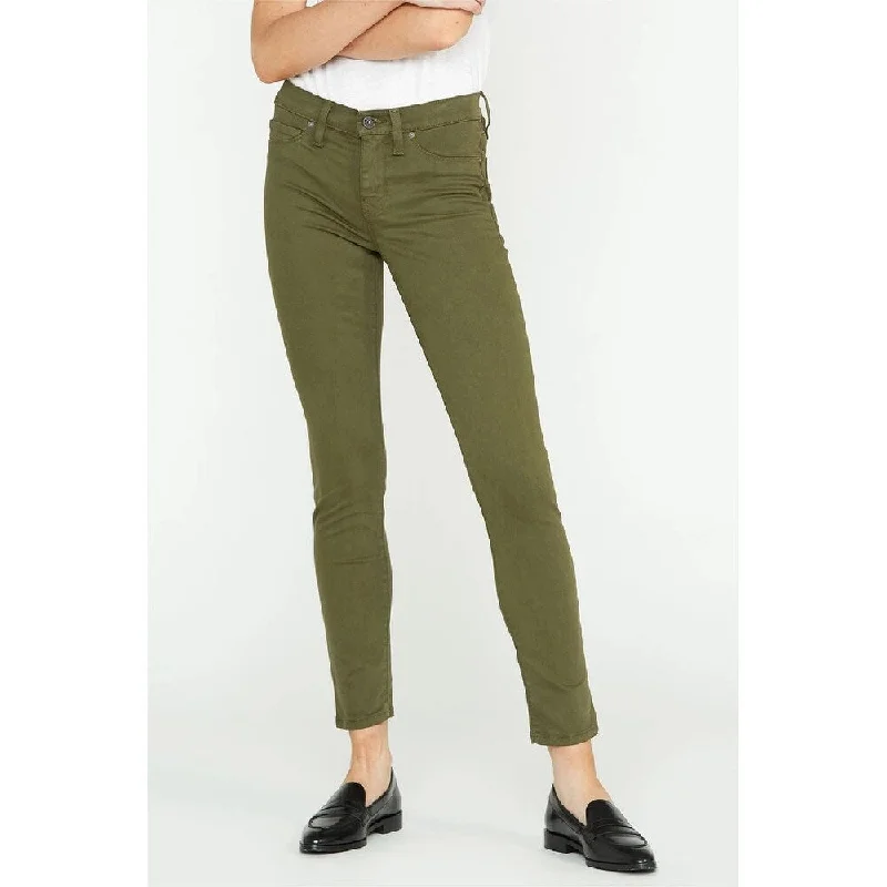 Hudson Jeans Women's Nico Mid-Rise Super-Skinny Jeans Olive Size 28