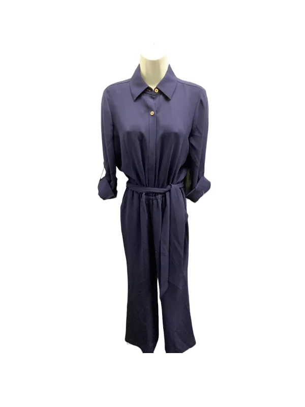 Diane Von Furstenberg Women's Jumpsuit Navy 2