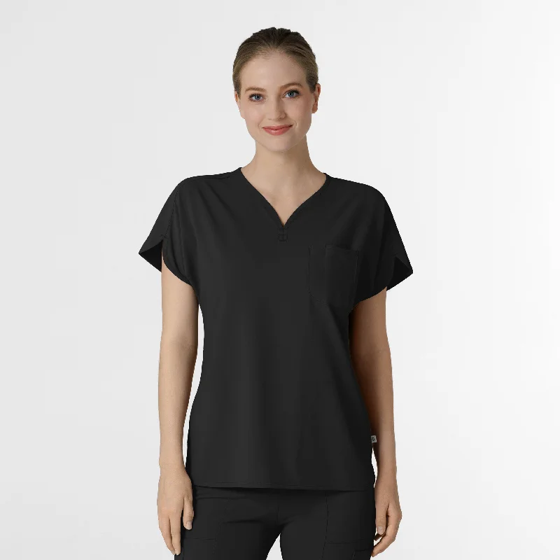 RENEW Women's Dolman Scrub Top - Black