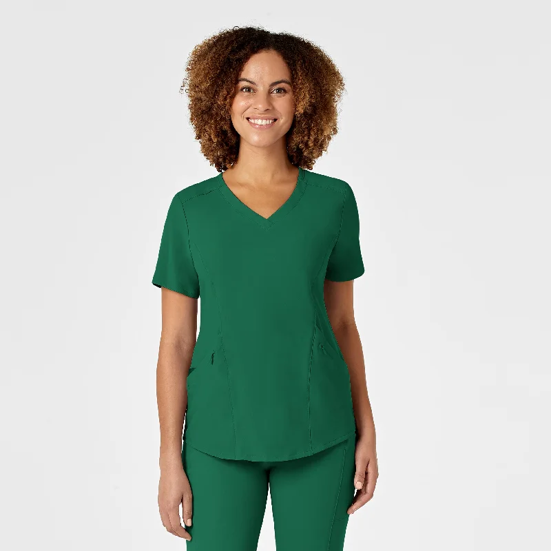 RENEW Women's V-Neck Scrub Top - Hunter