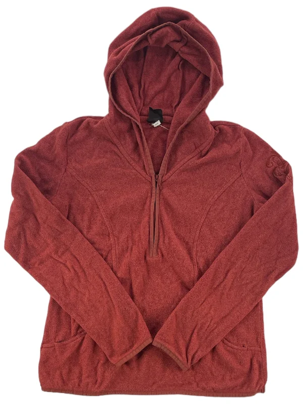 Womens Lightweight Quarter Zip Hooded Fleece