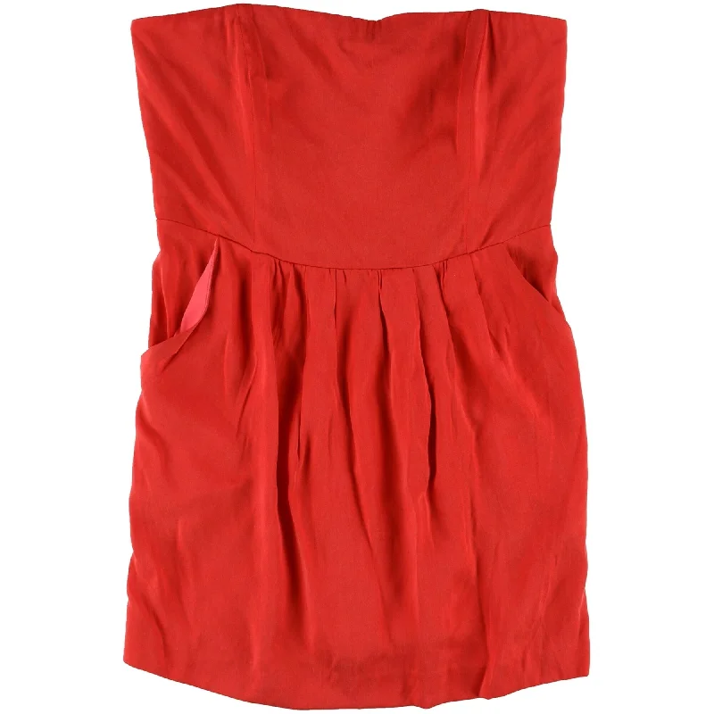 Rachel Roy Womens Caged A-line Dress, Red, Small