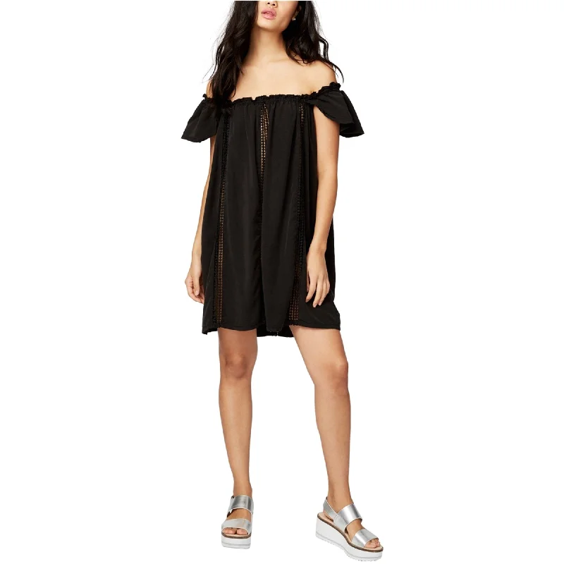 Rachel Roy Womens Crochet A-Line Dress