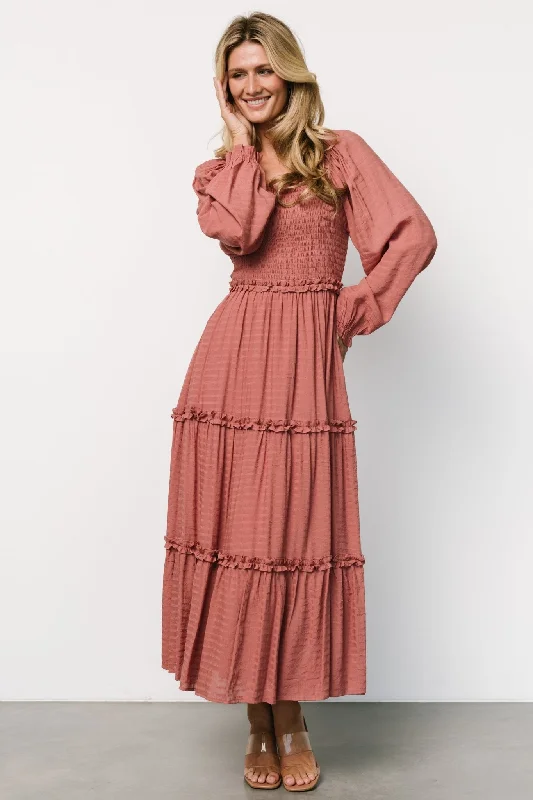 Rowan Tiered Dress | Vintage Rose