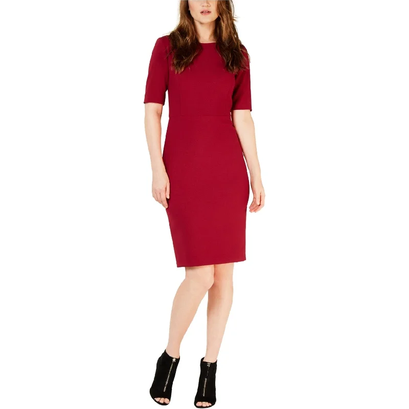 Trina Turk Womens Solid Sheath Dress